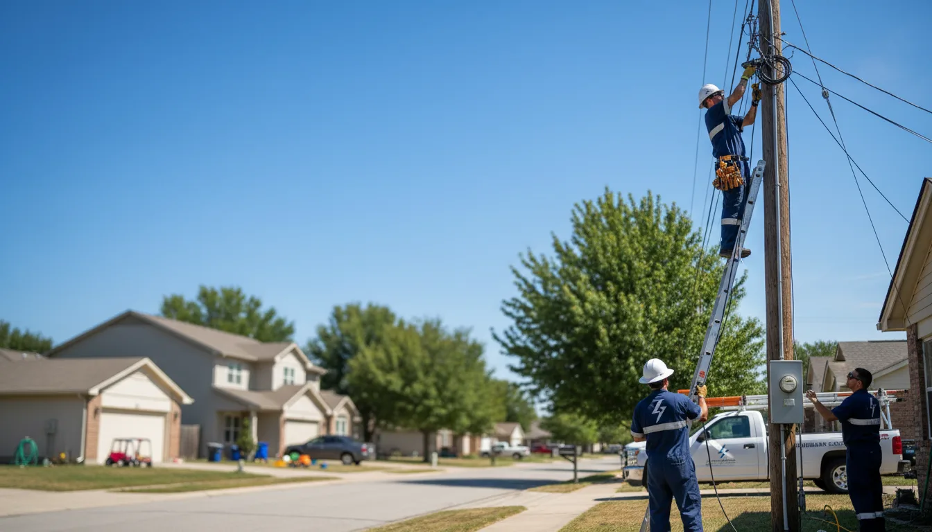 Residential electrician providing installation services in Trail City, SD